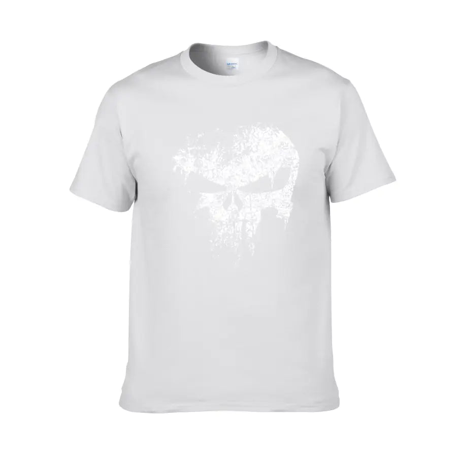 Punisher Skull Print Men's Short Sleeve T-Shirt