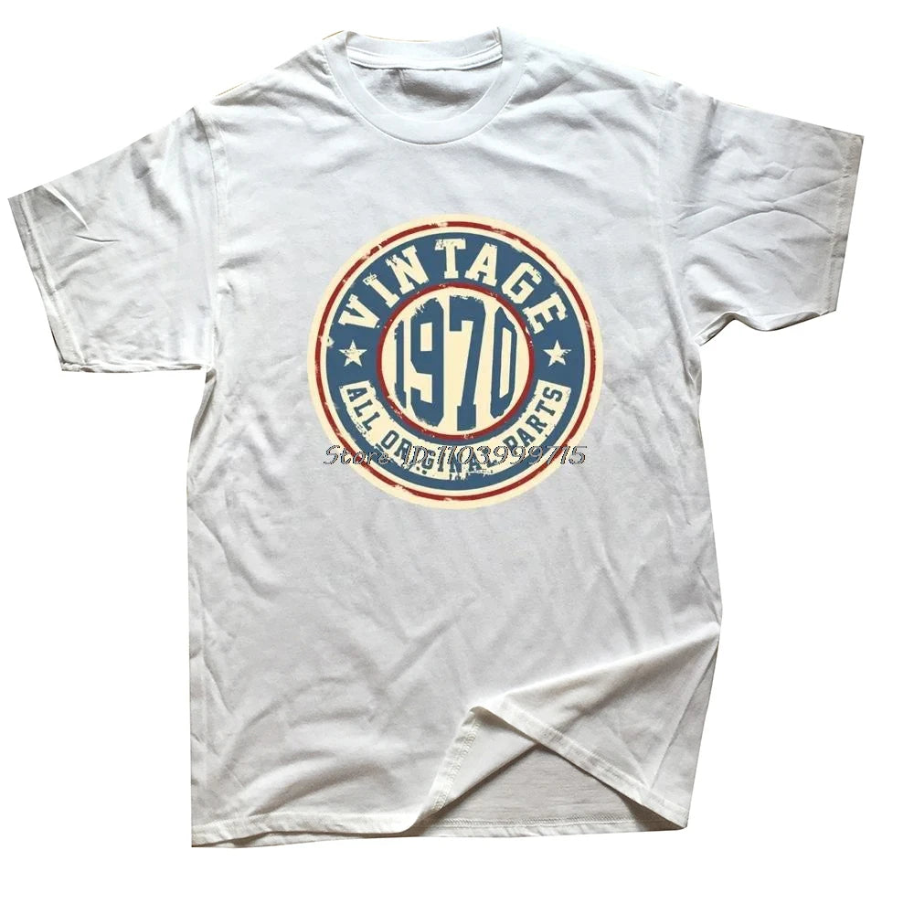 New Vintage Retro Classic 1970 54th Birthday Day Gift T-Shirt Sports Fan T Shirt Unisex Cotton Clothing Heavy Weight T-shirt