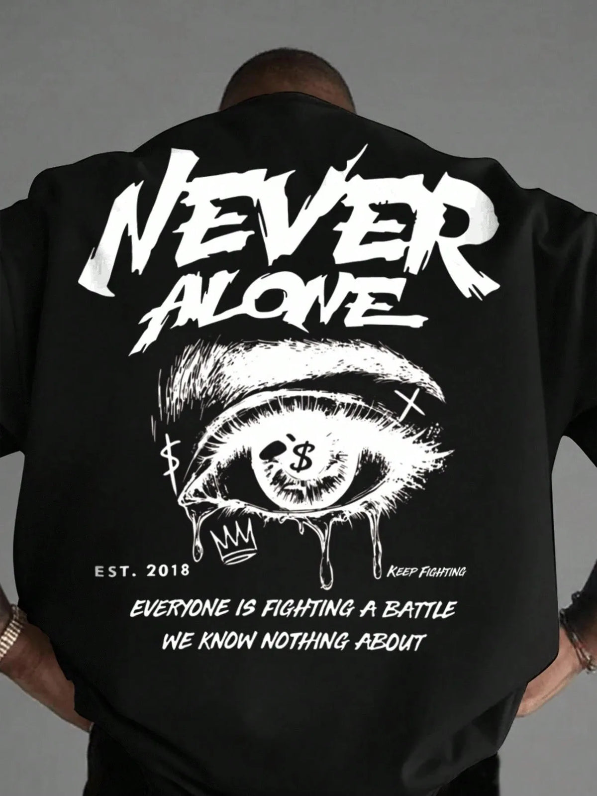 The new men's T-shirt for the summer of 2025 features a casual fashionable comfortable and soft 3D letter pattern print