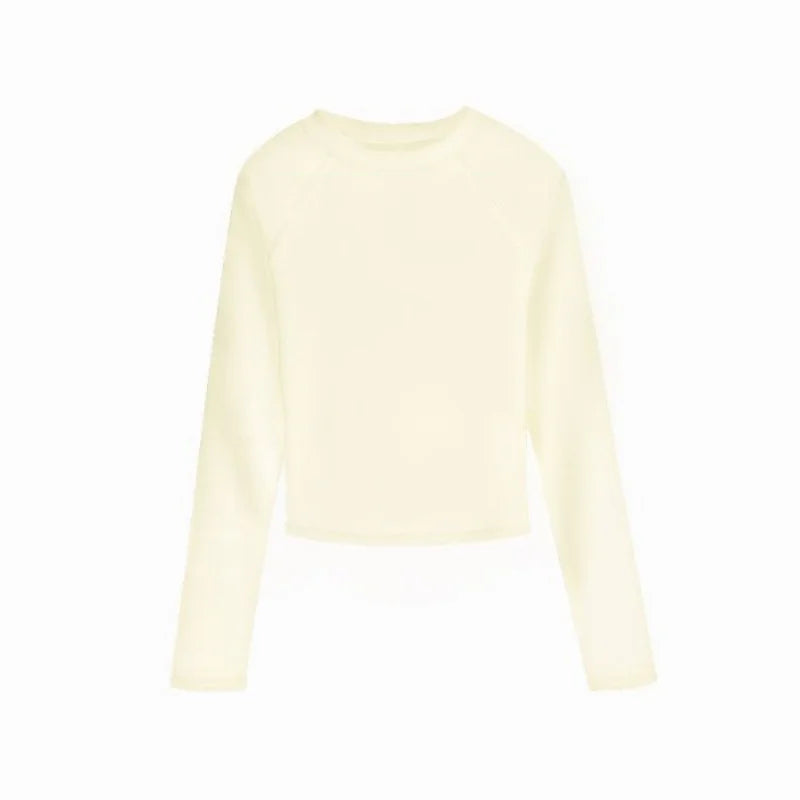 T Shirts for Women Cotton O Neck Long Sleeve Sexy Tops Autumn Casual Skinny Slim Basic Woman TShirts Black White Grey Clothing