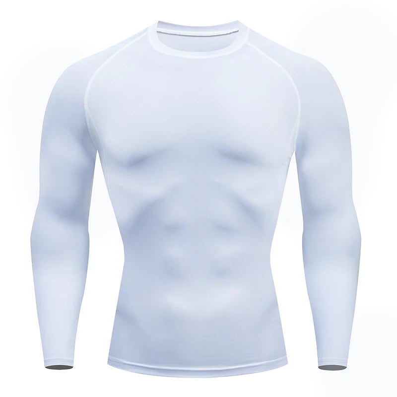 Men's Compression Shirts: Get Fit Fast With Long Sleeve Athletic Workout Tops!