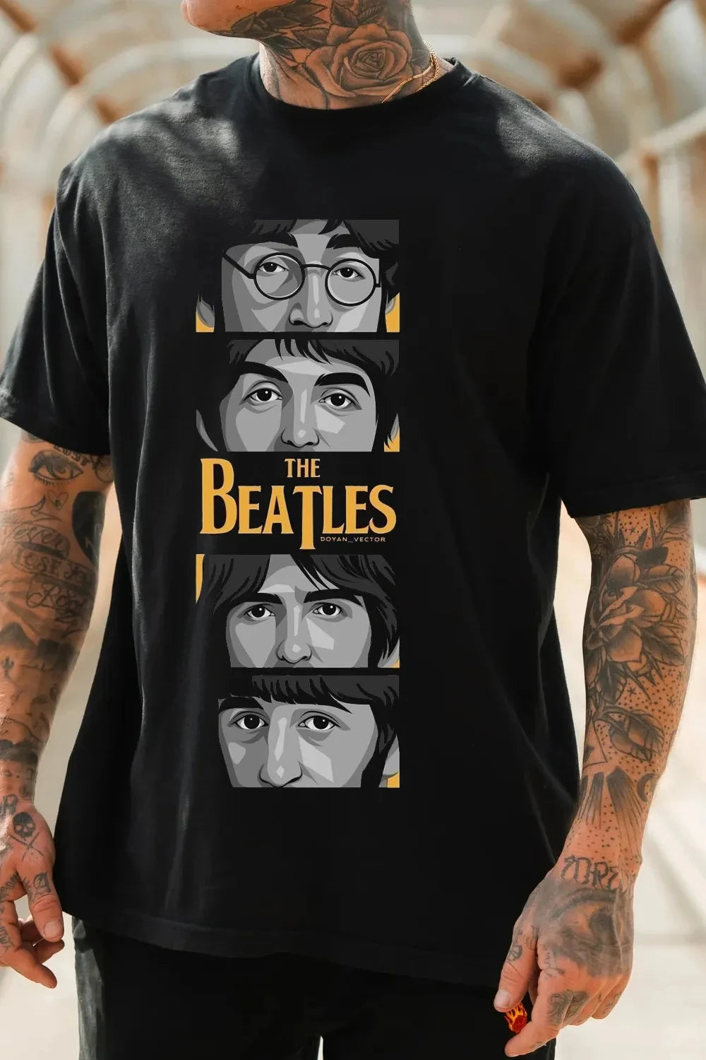 2026 The Beatles Band T Shirt Mens Womens Cotton Tees Ummer Casual Short Sleeve Round Neck Clothing Loose Tops Trend