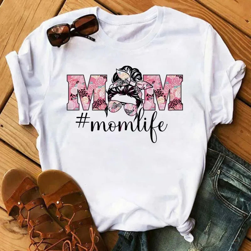 Fashion Leopard Skull Printed Women T-shirt Summer Loose Black Female T-shirt Casual Round Neck Harajuku Tops Woman Clothes