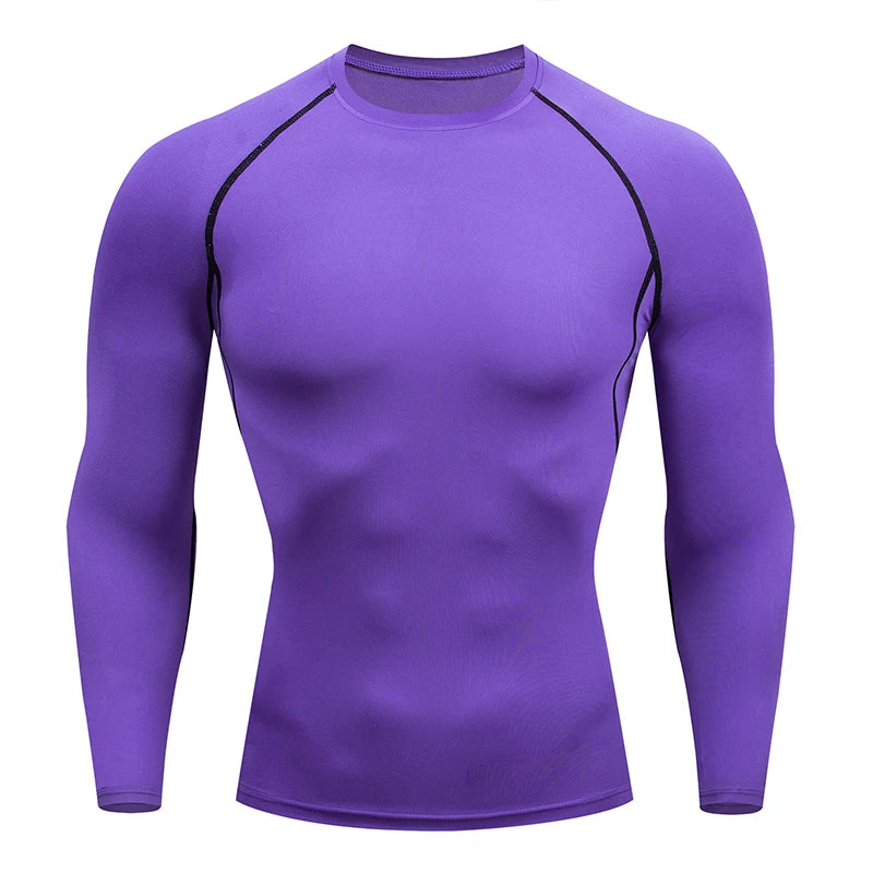 Men's Compression Shirts: Get Fit Fast With Long Sleeve Athletic Workout Tops!