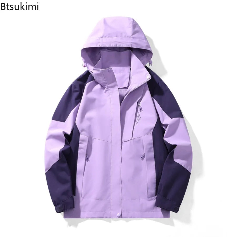 Btsukimi High Quality Men Jackets Spring Autumn Men's Fashion Waterproof Windbreak Coats Outdoor Hiking Camping Jackets for Couple Coats