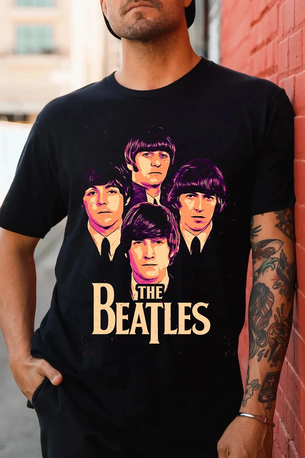 2026 The Beatles Band T Shirt Mens Womens Cotton Tees Ummer Casual Short Sleeve Round Neck Clothing Loose Tops Trend