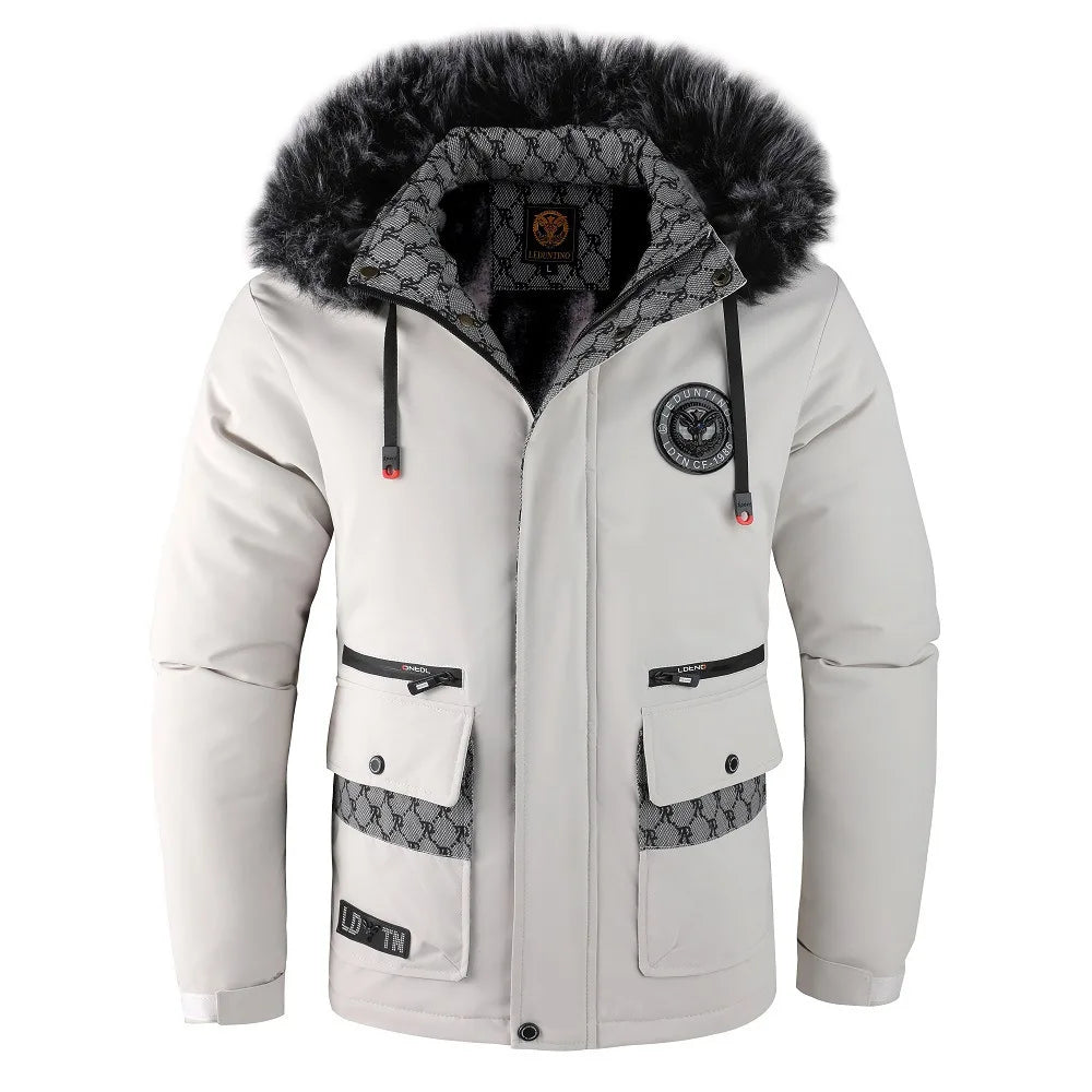Btsukimi Winter Men Hooded Fur Collar Winter Coats Down Jackets High Quality Male Thicker Windproof  Warm Parkas Hombre Casual Jackets