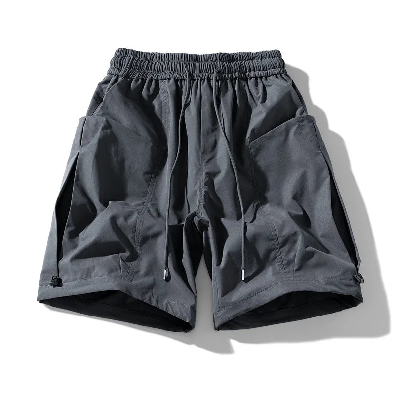 Workwear Functional Shorts Men's Brand Loose Straight Leg Five-quarter Pants Heavy Industry Trendy Sports Pants