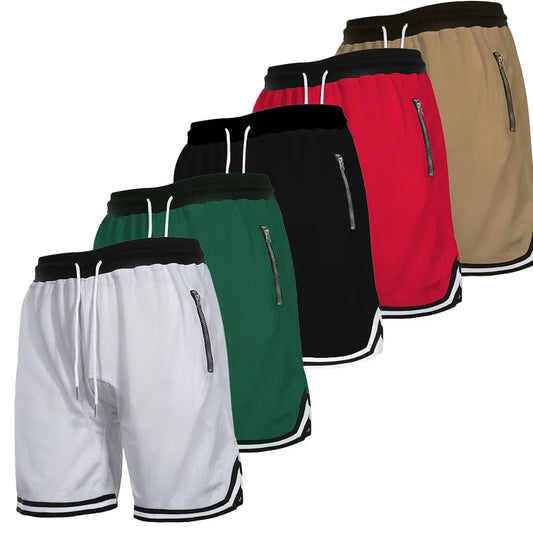 Men's Sports Basketball Shorts Mesh Quick Dry Gym Fitness Shorts Summer Joggers Casual Breathable Outdoor Short Pants Sportswear