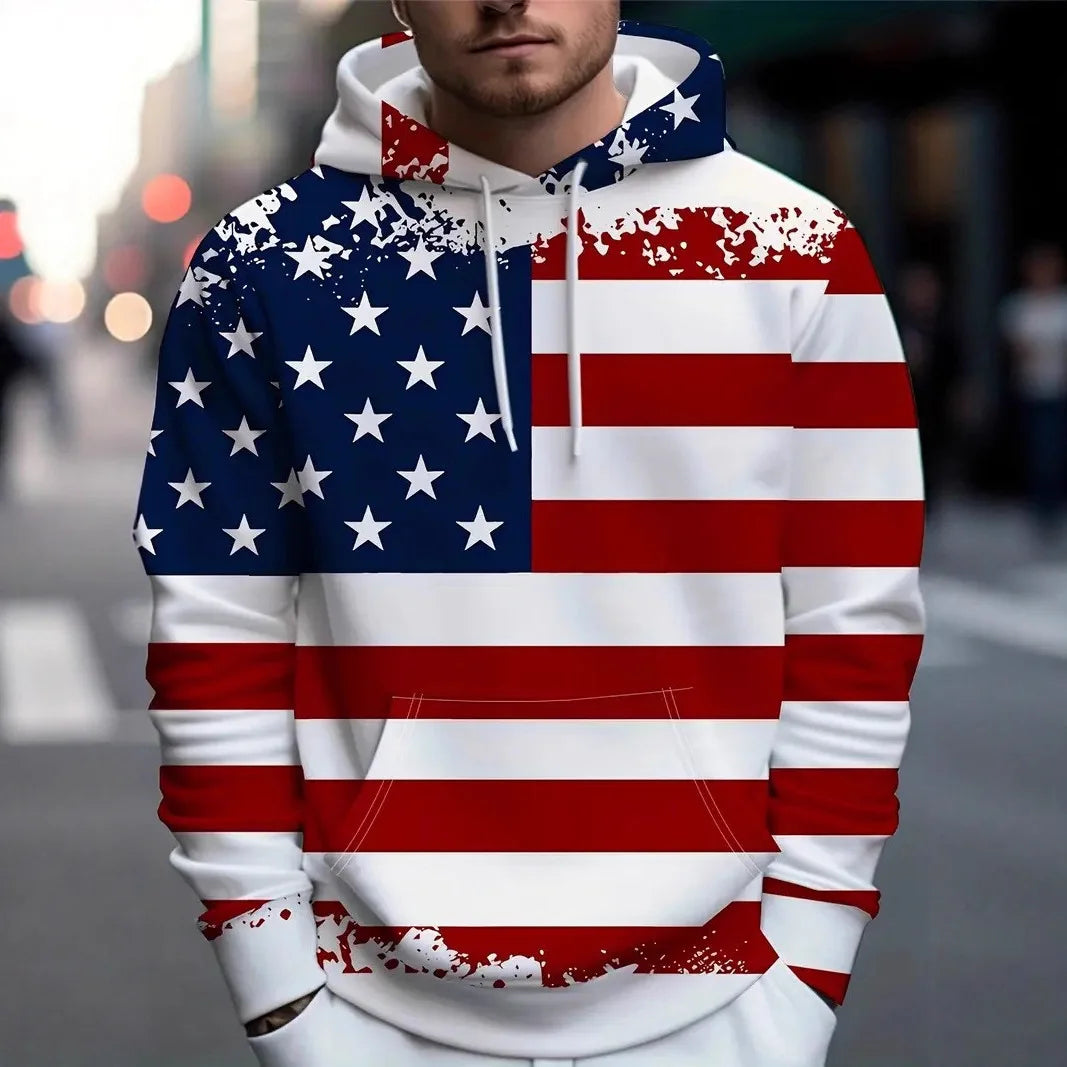 Street Style Men's Hoodies Versatile Printed Casual Man's Hoodies Zipper Jackets Men's Sweatshirts Casual Zipper Cardigans Gifts