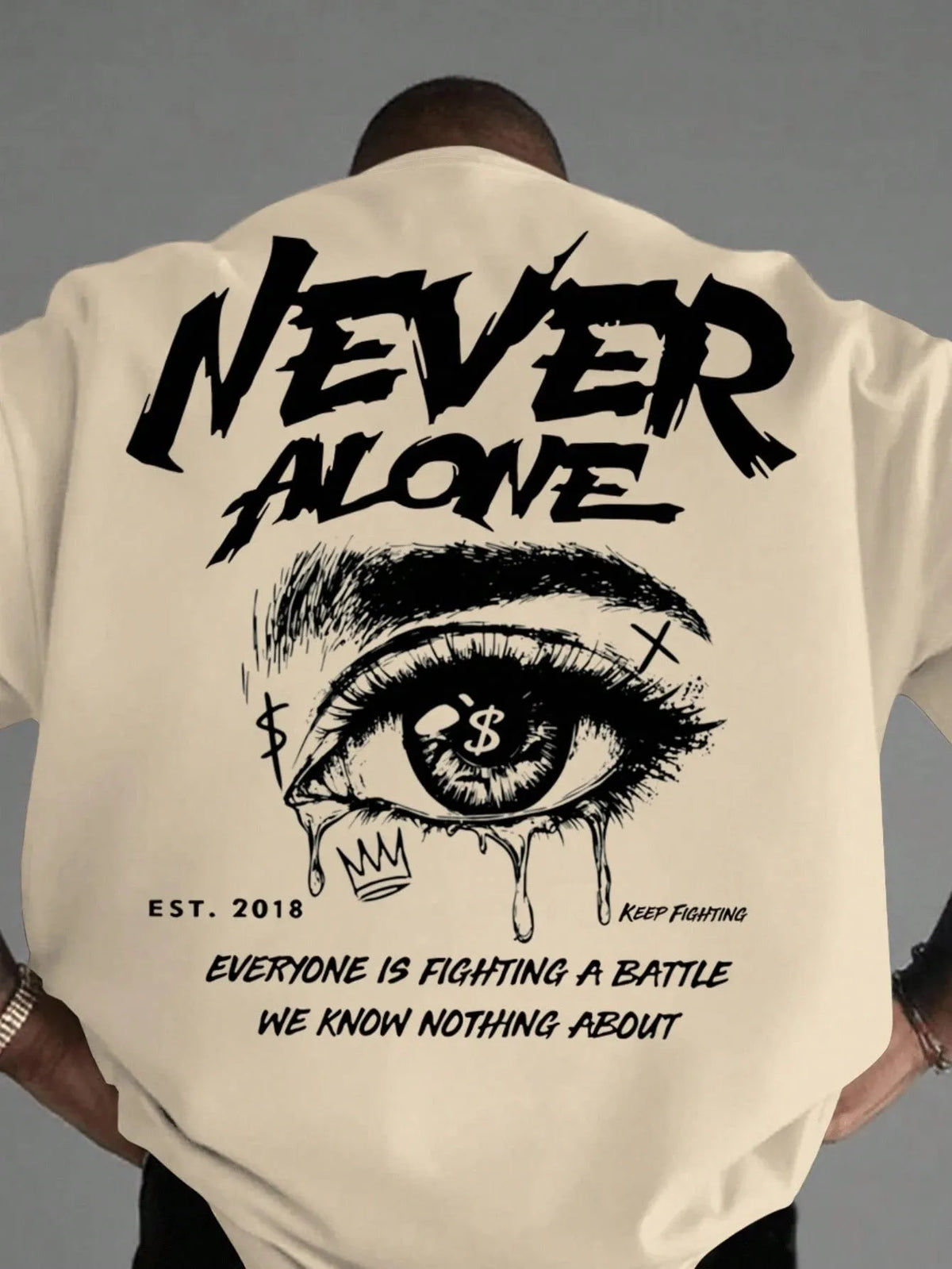 The new men's T-shirt for the summer of 2025 features a casual fashionable comfortable and soft 3D letter pattern print