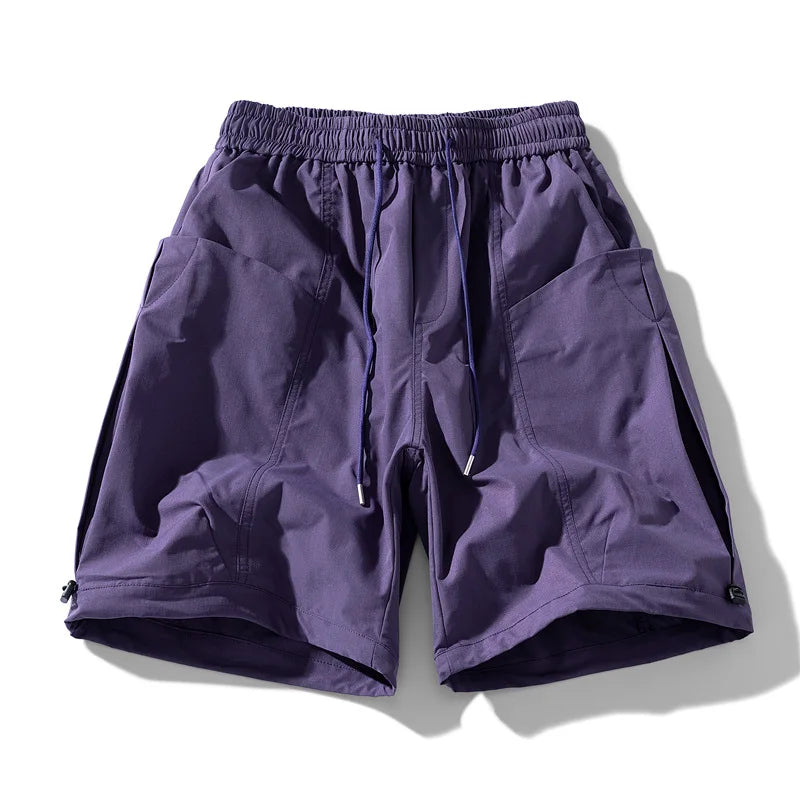 Workwear Functional Shorts Men's Brand Loose Straight Leg Five-quarter Pants Heavy Industry Trendy Sports Pants