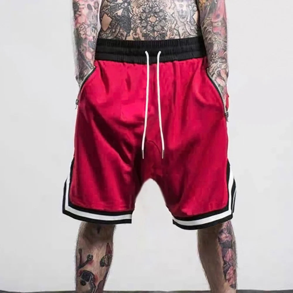 BEVAMA Men's Sports Basketball Shorts Mesh Quick Dry Gym Fitness Shorts Summer Casual Breathable Outdoor Sportswear