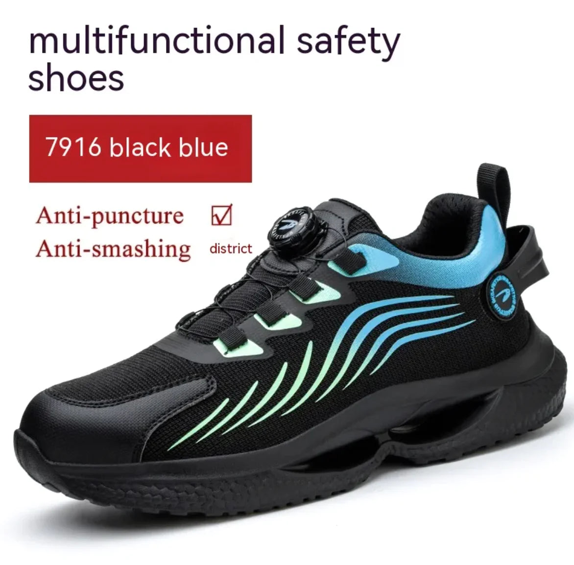 Low Top Protective Steel-Toe Slip-On Shoes