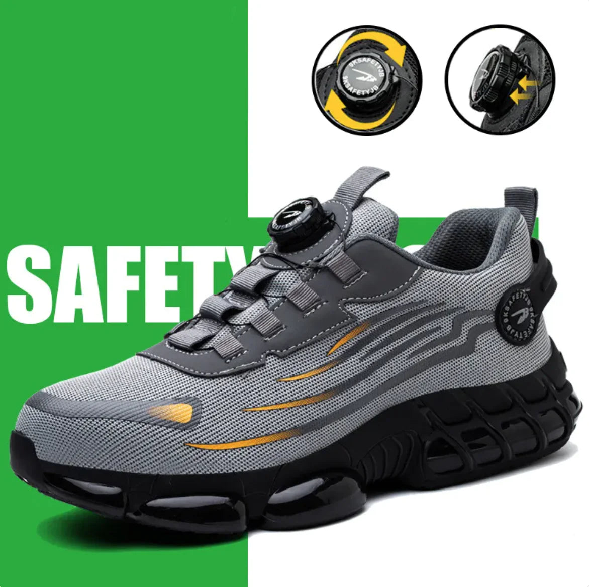 Low Top Protective Steel-Toe Slip-On Shoes