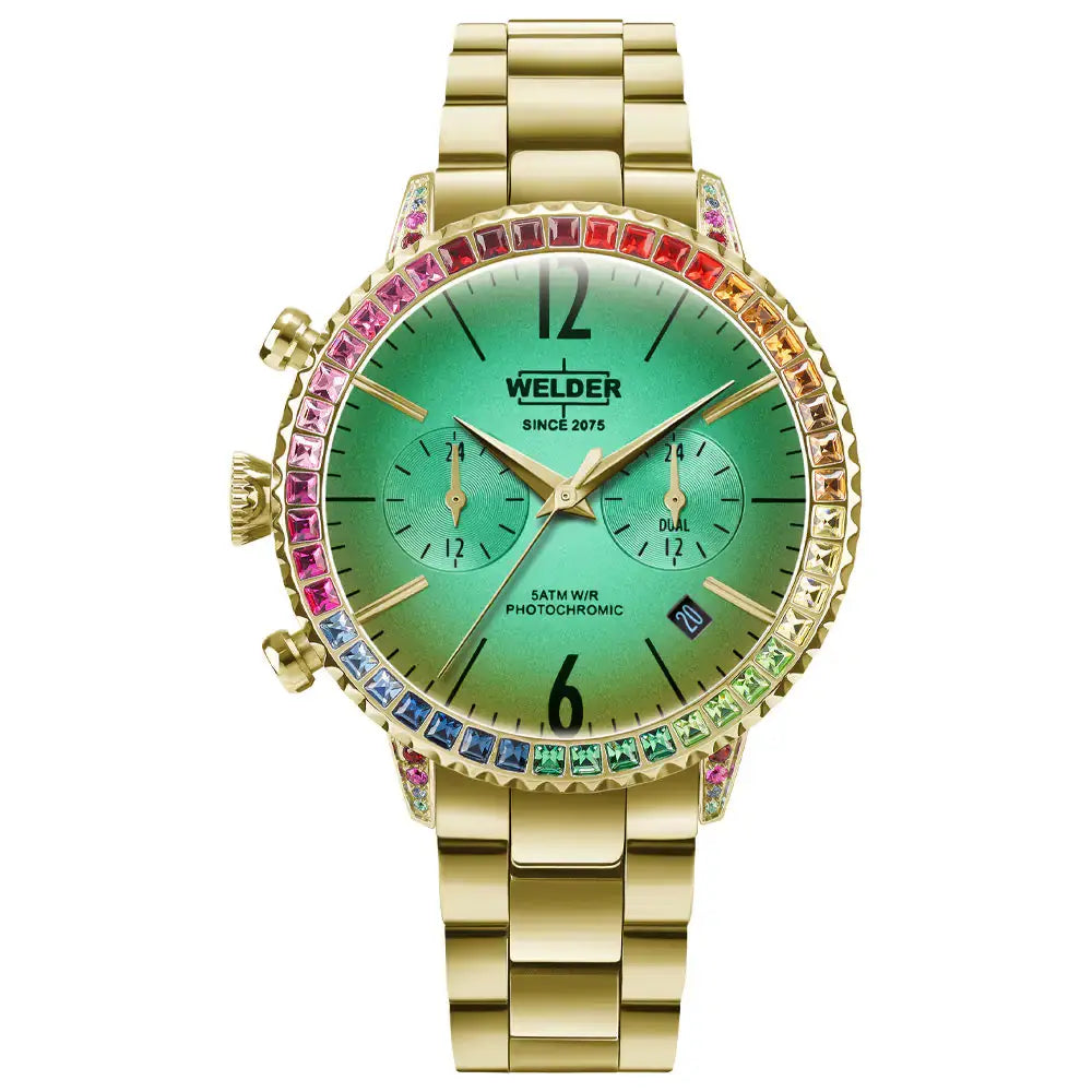 Welder Moody Watch WWRC2075BGL Rainbow Bezel Women's Watch