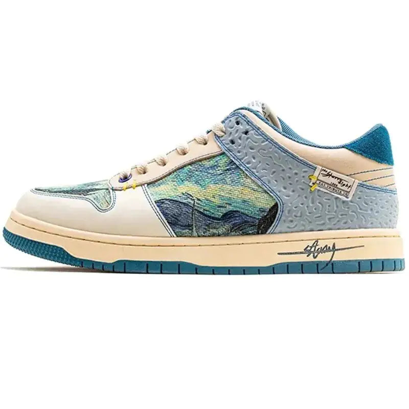 Van Gogh Starry Night Canvas Sneakers