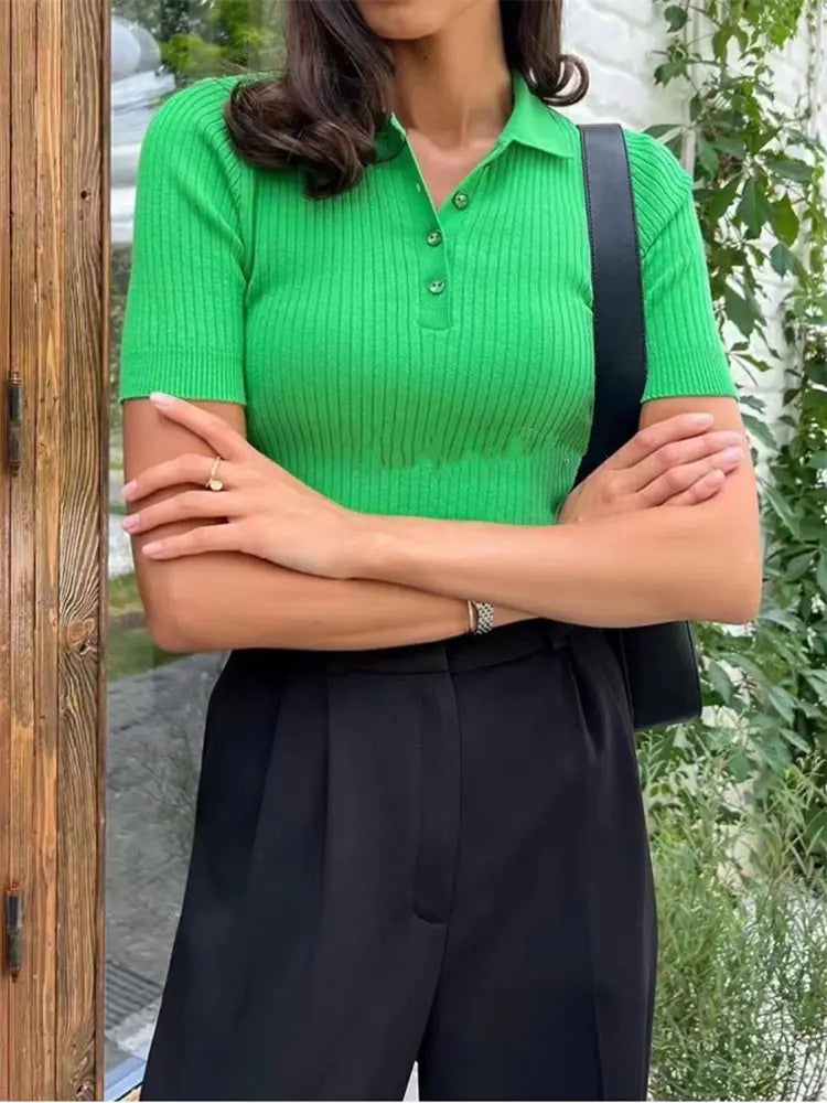 Fashionable Summer Short Sleeve Polo Shirt