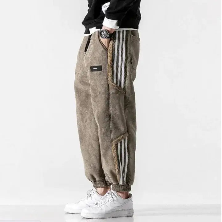 Loose-Fit Striped Joggers
