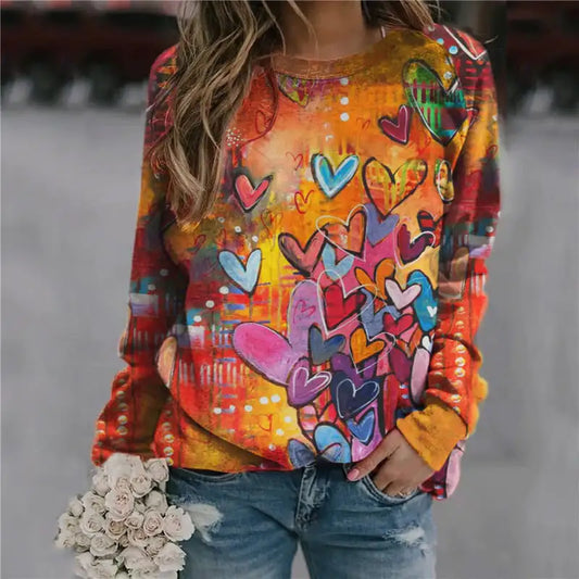 Magic Butterfly Print Casual Thermal T-Shirt