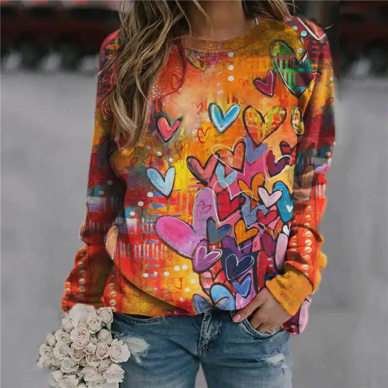 Magic Butterfly Print Casual Thermal T-Shirt