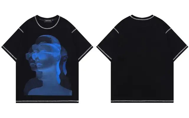 Holographic Lady Punk T-Shirt