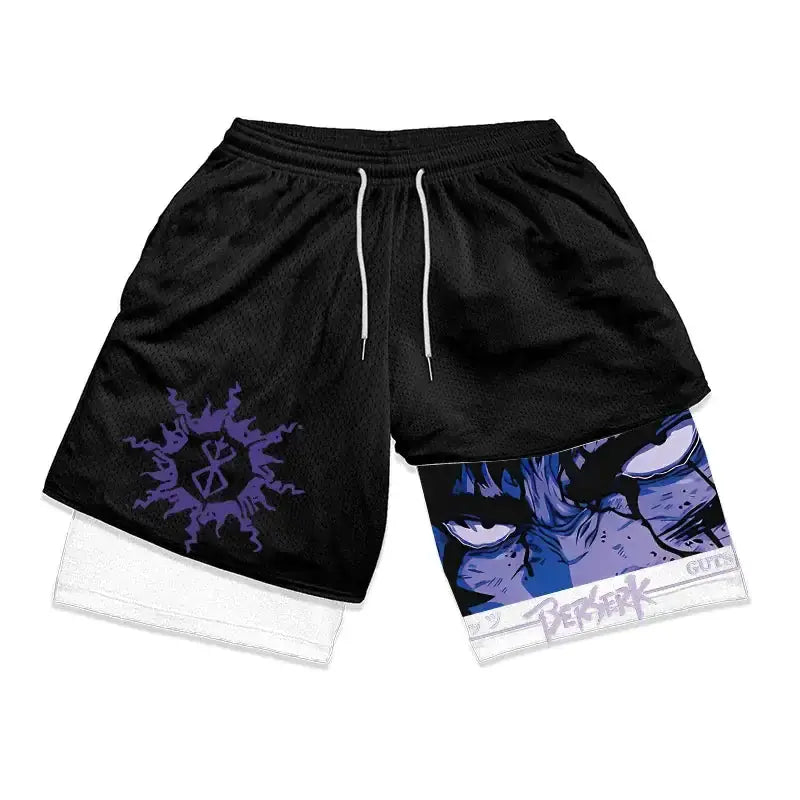 Berserk Anime 2 in 1 Gym Shorts